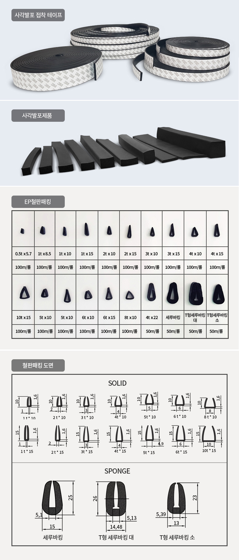 안전 & 방음가스켓 사진